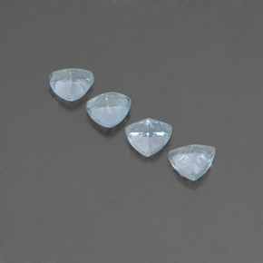  ct natürliche blauer Aquamarin-Edelsteine, Trillion, VVS-VS