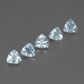  ct natürliche blauer Aquamarin-Edelsteine, Trillion, VS