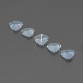 ct natürliche blauer Aquamarin-Edelsteine, Trillion, VS