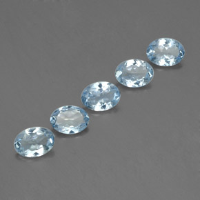  ct natürliche blauer Aquamarin-Edelsteine, Oval Schliff, VS