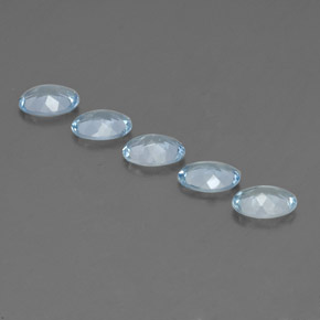  ct natürliche blauer Aquamarin-Edelsteine, Oval Schliff, VS