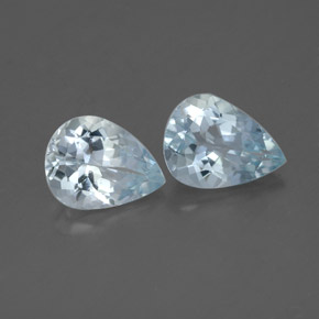  ct natürliche blauer Aquamarin-Edelsteine, Birnenform, VS