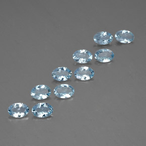  ct natürliche blauer Aquamarin-Edelsteine, Oval Schliff, VS