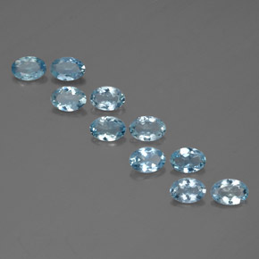  ct natürliche blauer Aquamarin-Edelsteine, Oval Schliff, VVS-VS