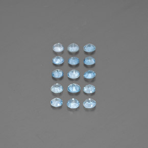  ct natürliche blauer Aquamarin-Edelsteine, Rundschliff, VS