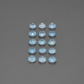 ct natürliche blauer Aquamarin-Edelsteine, Rundschliff, VS