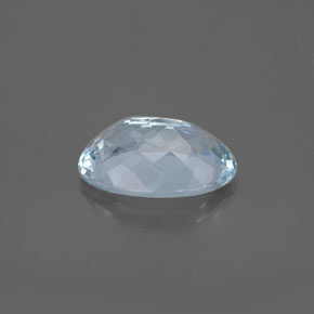1,67 ctw natürlicher blauer Aquamarin, Oval Schliff, VS