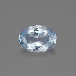 1,32 ctw natürlicher blauer Aquamarin, Oval Schliff, SI