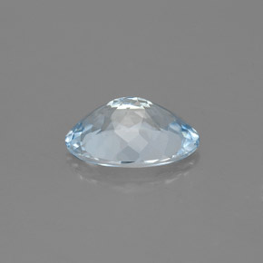 1,16 ctw natürlicher blauer Aquamarin, Oval Schliff, VS
