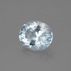 1,74 ctw natürlicher blauer Aquamarin, Oval Schliff, VVS-VS