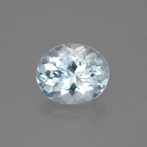 1,74 ctw natürlicher blauer Aquamarin, Oval Schliff, VVS-VS