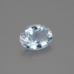 1,18 ctw natürlicher blauer Aquamarin, Oval Schliff, VS