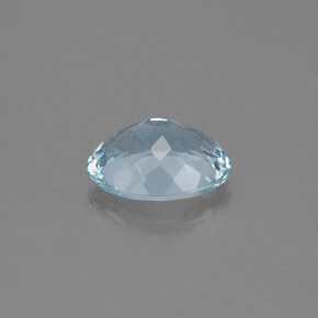 1,18 ctw natürlicher blauer Aquamarin, Oval Schliff, VS