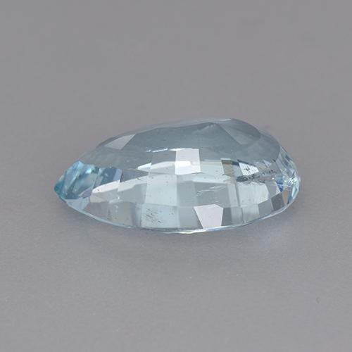 3,62 ctw natürlicher blauer Aquamarin, Birnenform, SI