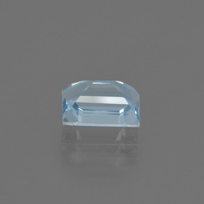 1,34 ctw natürlicher blauer Aquamarin, Baguette, VVS