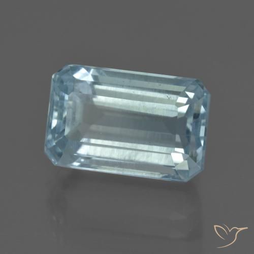 9,17 ctw natürlicher hellblau Aquamarin, Oktagonschliff, VS