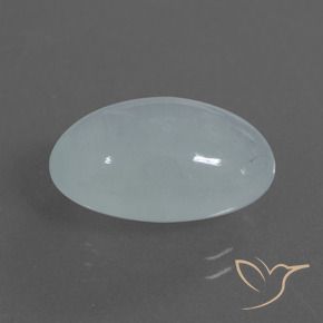 9,17 ctw natürlicher Bläulich-weiß Aquamarin, Oval, Lichtdurchlässig
