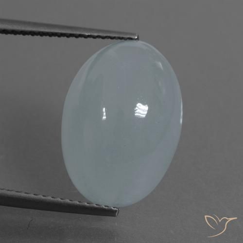 9,63 ctw natürlicher blauer Aquamarin, Oval Schliff, Lichtdurchlässig