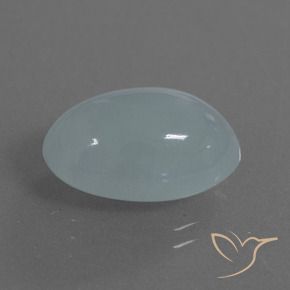 9,63 ctw natürlicher blauer Aquamarin, Oval Schliff, Lichtdurchlässig