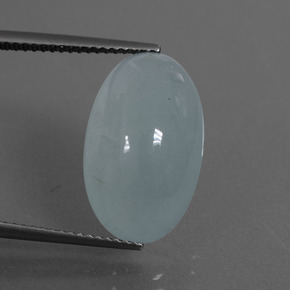 9,92 ctw natürlicher blauer Aquamarin, Oval Schliff, Lichtdurchlässig