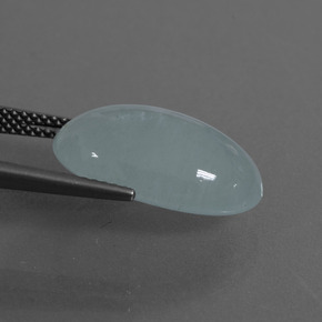 9,92 ctw natürlicher blauer Aquamarin, Oval Schliff, Lichtdurchlässig