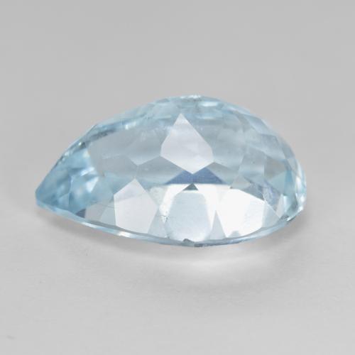 4,84 ctw natürlicher blauer Aquamarin, Birnenform, VS-SI
