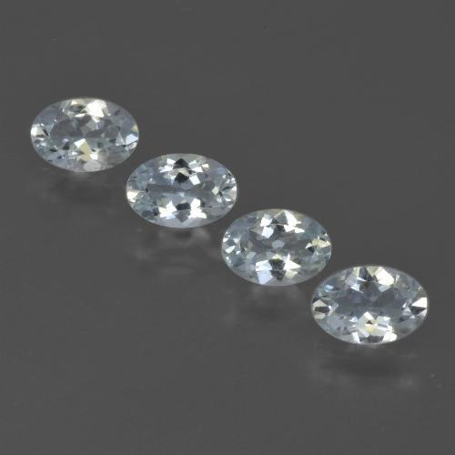 1,72 ct natürliche weißer Aquamarin-Edelsteine, Oval Schliff, VVS-VS