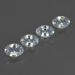 1,72 ct natürliche weißer Aquamarin-Edelsteine, Oval Schliff, VVS-VS