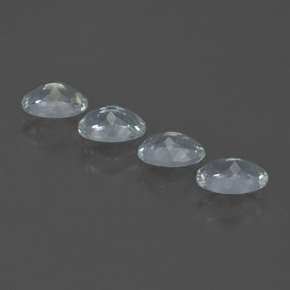 1,72 ct natürliche weißer Aquamarin-Edelsteine, Oval Schliff, VVS-VS