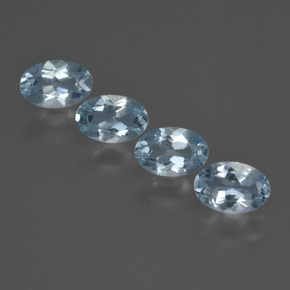 1.68 ct natürliche Himmerlblau Aquamarin-Edelsteine, Oval Schliff, VVS-VS