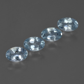 1.68 ct natürliche Himmerlblau Aquamarin-Edelsteine, Oval Schliff, VVS-VS