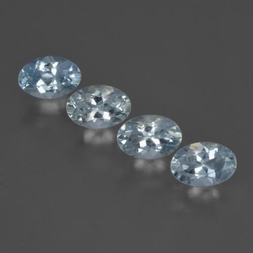 2,04 ct natürliche Helles Himmelblau Aquamarin-Edelsteine, Oval Schliff, VVS-VS