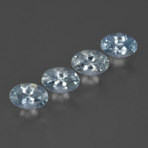 2,04 ct natürliche Helles Himmelblau Aquamarin-Edelsteine, Oval Schliff, VVS-VS