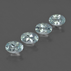 1.68 ct natürliche Hellblau Aquamarin-Edelsteine, Oval Schliff, VS