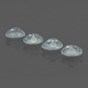 1.68 ct natürliche Hellblau Aquamarin-Edelsteine, Oval Schliff, VS