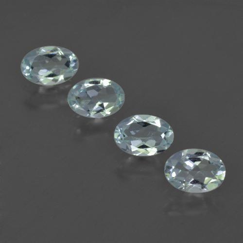 1,61 ct natürliche blauer Aquamarin-Edelsteine, Oval Schliff, VS