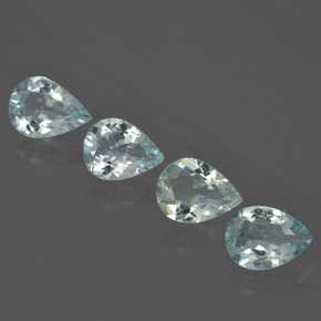 3,26 ct natürliche blauer Aquamarin-Edelsteine, Birnenform, VVS-VS