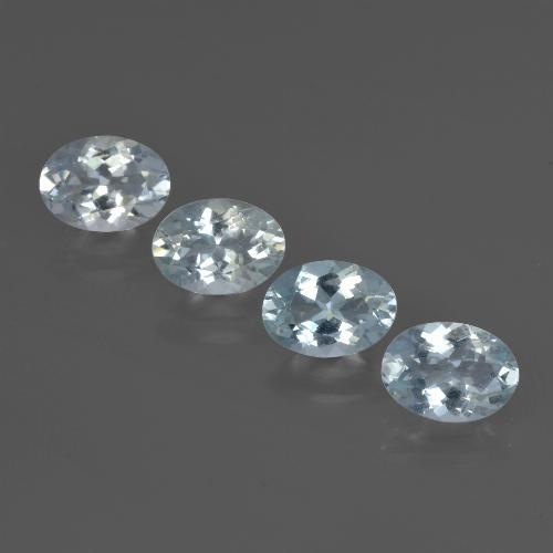 2,96 ct natürliche blauer Aquamarin-Edelsteine, Oval Schliff, VVS-VS