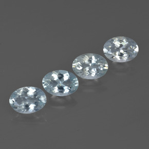 2,96 ct natürliche blauer Aquamarin-Edelsteine, Oval Schliff, VVS-VS