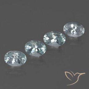 2,94 ct natürliche blauer Aquamarin-Edelsteine, Oval Schliff, VVS-VS