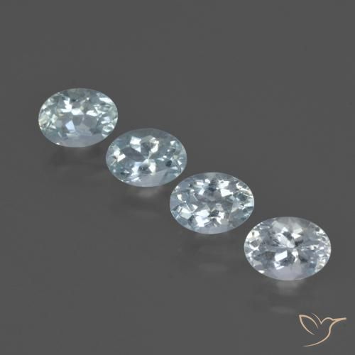 3,09 ct natürliche blauer Aquamarin-Edelsteine, Oval Schliff, VS