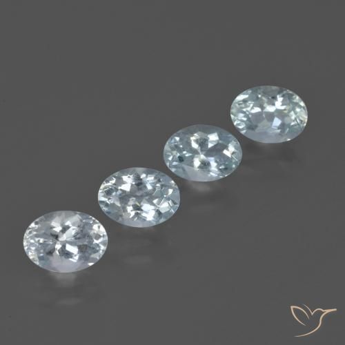 3,09 ct natürliche blauer Aquamarin-Edelsteine, Oval Schliff, VS