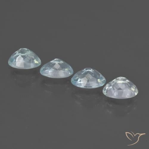 3,09 ct natürliche blauer Aquamarin-Edelsteine, Oval Schliff, VS
