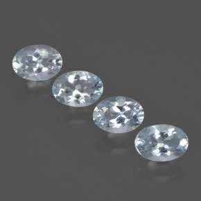 2.56 ct natürliche Helles Aquablau Aquamarin-Edelsteine, Oval Schliff, VVS-VS