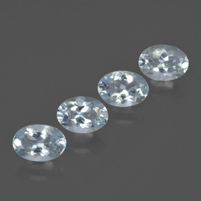 2.56 ct natürliche Helles Aquablau Aquamarin-Edelsteine, Oval Schliff, VVS-VS
