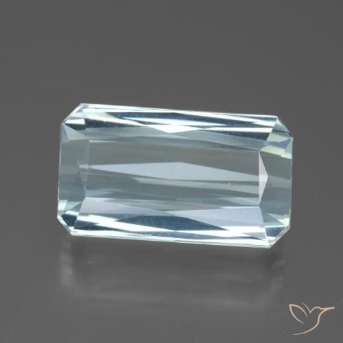 11.87ct Natürlicher Baby blau Aquamarin, Smaragdschliff, VVS