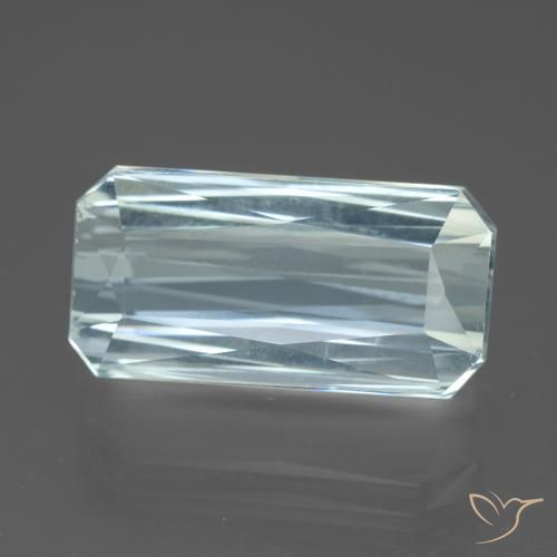 13.54ct Natürlicher Helles Aquablau Aquamarin, Smaragdschliff, VVS