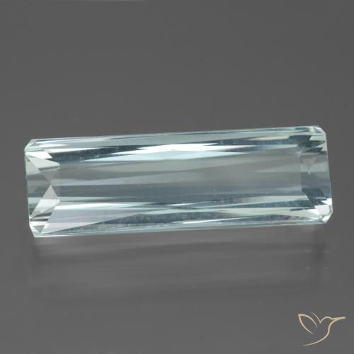 13.90ct Natürlicher Helles Aquablau Aquamarin, Smaragdschliff, VVS