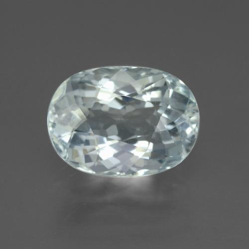 3,10 ctw natürlicher blauer Aquamarin, Oval Schliff, VVS
