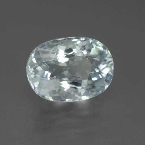 3,10 ctw natürlicher blauer Aquamarin, Oval Schliff, VVS